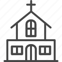building, church, easter, holidays, line, outline