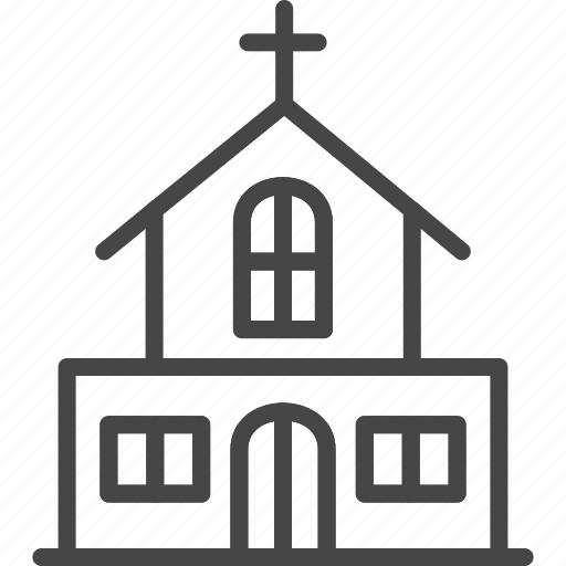 Building, church, easter, holidays, line, outline icon - Download on Iconfinder