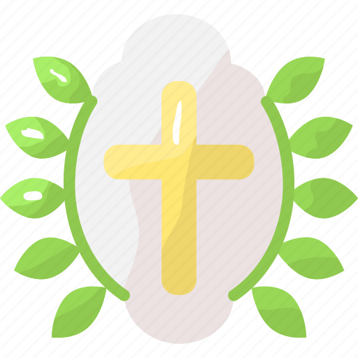 Celebration, cross, decoration, easter, wreath icon - Download on Iconfinder