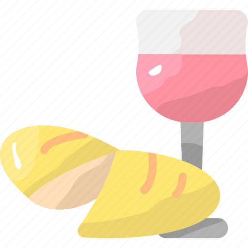 Bread, drink, easter, food, wine icon - Download on Iconfinder