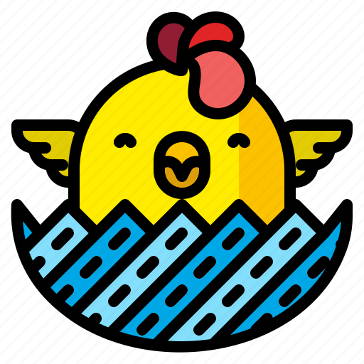 Animal, born, chick, chicken, easter, egg, new icon - Download on Iconfinder