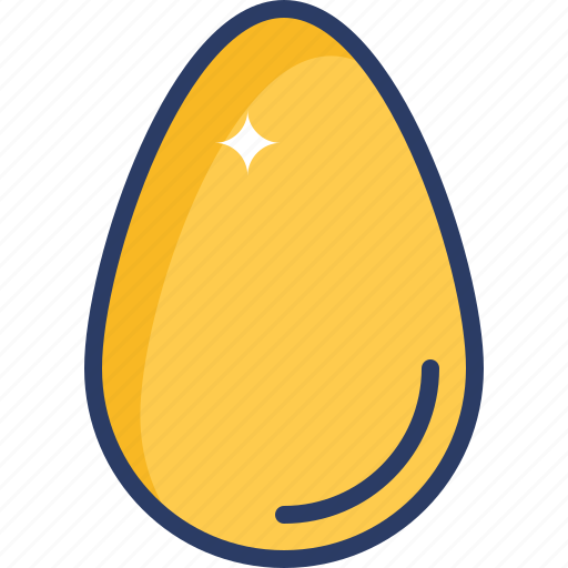 Chocolate egg with wrapper filled outline icon Vector Image