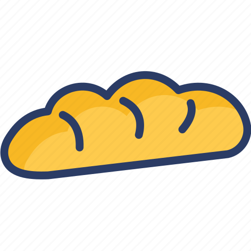 Baguette, bakery, bread, eating, food, loaf, long icon - Download on Iconfinder