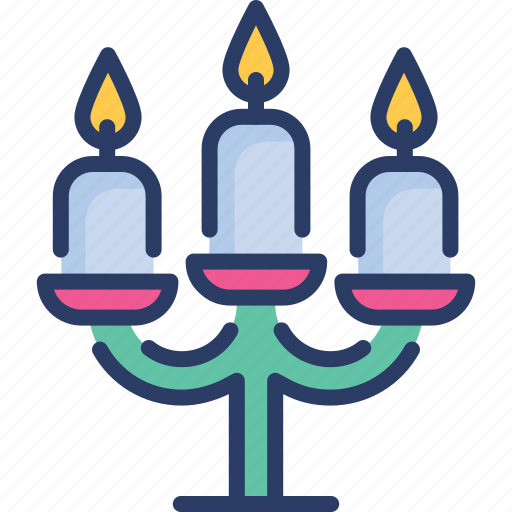 Candelabra, candles, christmas, decoration, furniture, light, stand icon - Download on Iconfinder