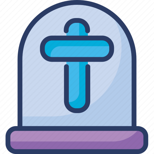 Cemetery, dead body, funeral, grave, graveyard, rip, tomb cross icon - Download on Iconfinder