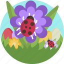 ladybug, colorful, nature, spring, easter, luck