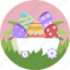 decoration, basket, nature, easter, eggs, floral 