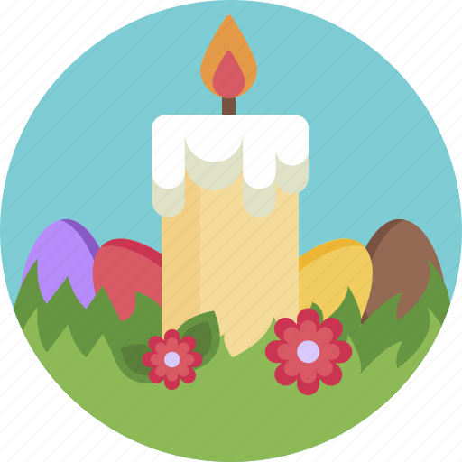 Peace, egg, spring, easter, candle, traditional icon - Download on Iconfinder