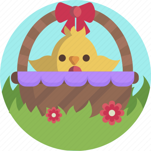 Chick, animal, nature, easter, basket, cute icon - Download on Iconfinder