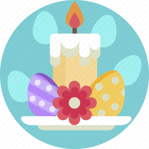 Decorative, light, easter, candle, eggs, flame icon - Download on Iconfinder