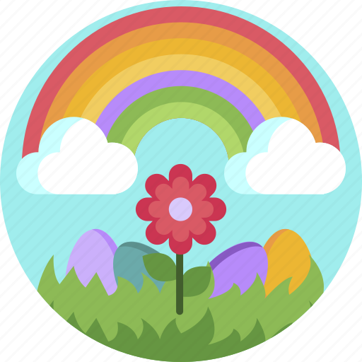 Colorful, nature, easter, flower, eggs, rainbow icon - Download on Iconfinder