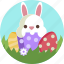 nature, spring, easter, rabbit, bunny, eggs 