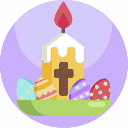 Traditional, flame, candle, easter, light, eggs icon - Download on Iconfinder