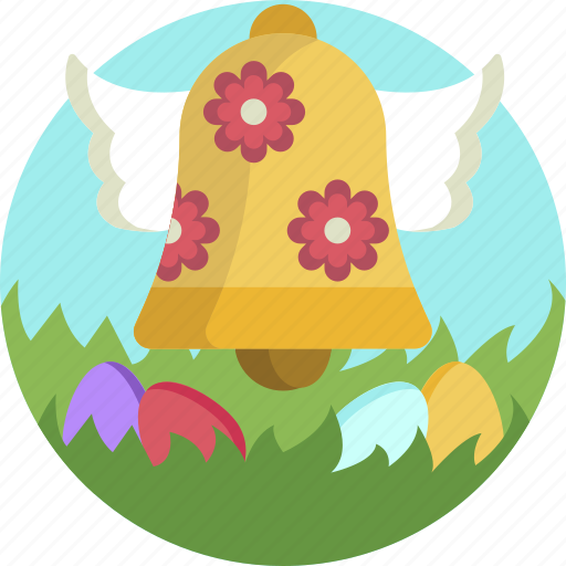 Colorful, nature, easter, church, eggs, bell icon - Download on Iconfinder