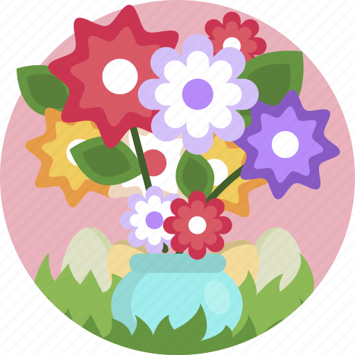 Flowers, colorful, nature, easter, eggs, floral icon - Download on Iconfinder