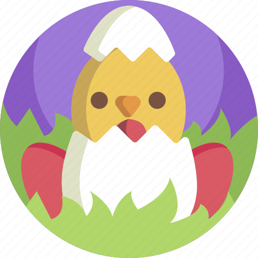 Chick, colorful, nature, easter, eggs, cute icon - Download on Iconfinder