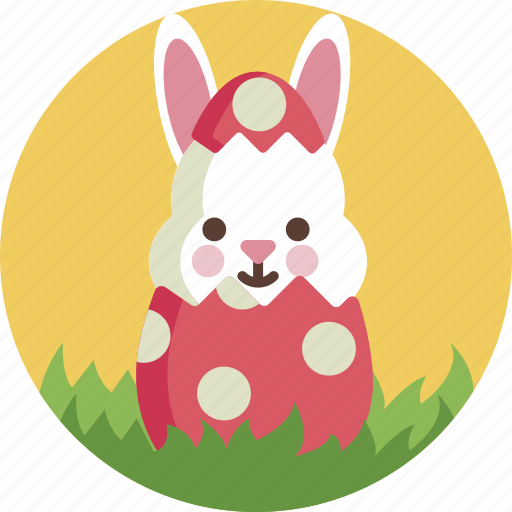 Egg, colorful, easter, rabbit, bunny, cute icon - Download on Iconfinder