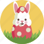 egg, colorful, easter, rabbit, bunny, cute 