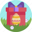 gift, egg, colorful, nature, easter, bow 