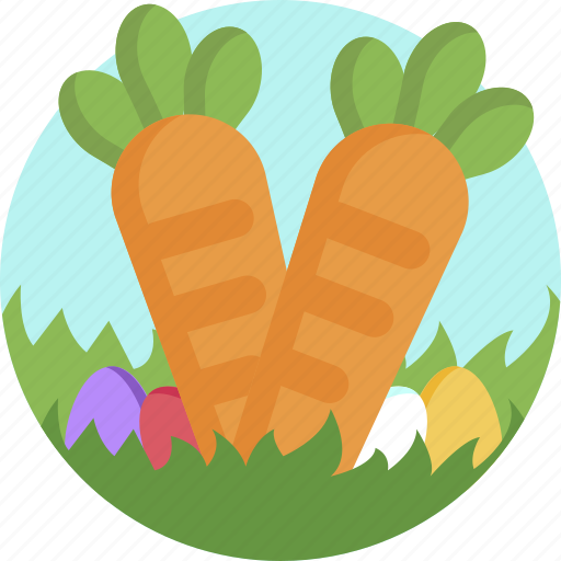 Carrot, colorful, nature, easter, eggs, cute icon - Download on Iconfinder
