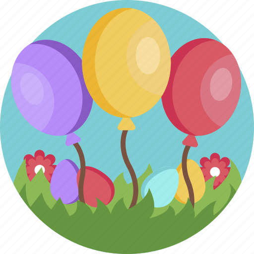 Flowers, colorful, nature, easter, balloon, eggs icon - Download on Iconfinder