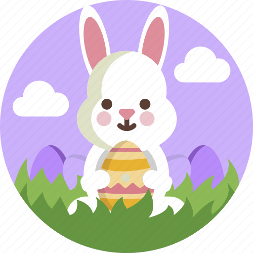 Spring, easter, rabbit, bunny, eggs, cute icon - Download on Iconfinder