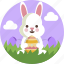 spring, easter, rabbit, bunny, eggs, cute 