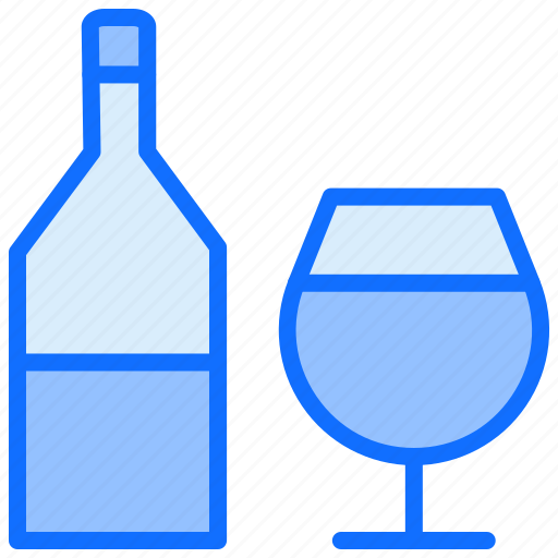 Easter, bottle, glass, drink, wine icon - Download on Iconfinder