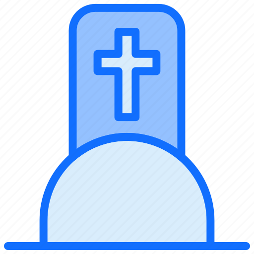 Easter, cemetery, grave, christianity, cross, religious icon - Download on Iconfinder