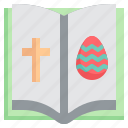 bible, book, religion, cross, easter, egg