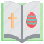 bible, book, religion, cross, easter, egg 