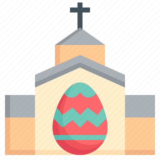 Church, cathedral, landmark, cross, christianity, egg icon - Download on Iconfinder