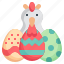 hen, easter, celebration, pet, egg 