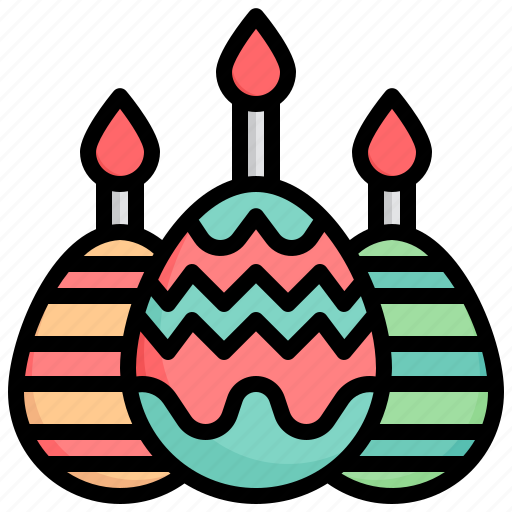 Candles, burning, fire, light, warm, egg icon - Download on Iconfinder