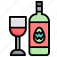 wine, bottle, drink, easter, alcohol, egg 