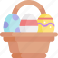 easter eggs, easter egg, basket, cultures, decoration 
