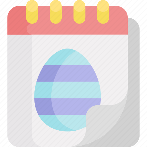 Easter day, calendar, easter, easter egg, celebration, date icon - Download on Iconfinder