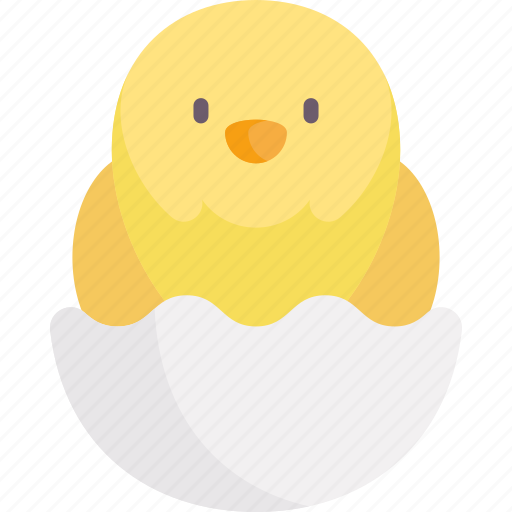 Chick, easter, bird, egg shell, easter egg, spring, chicken icon - Download on Iconfinder