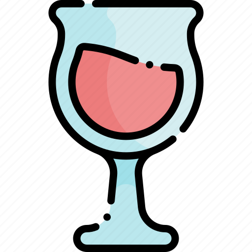 Wine, wine glass, glass, alcohol, drink, alcoholic drink, celebration icon - Download on Iconfinder