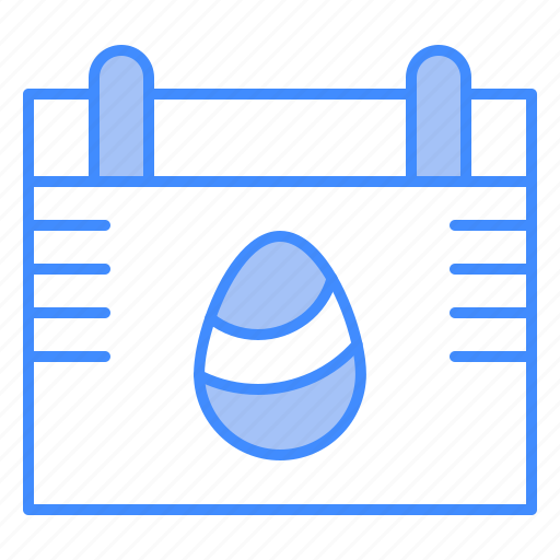 Calendar, date, time, easter, egg icon - Download on Iconfinder