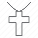 cross, necklace, christian, religion
