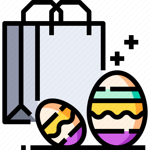Bag, celebration, christian, egg, greeting, holiday, shopping icon - Download on Iconfinder