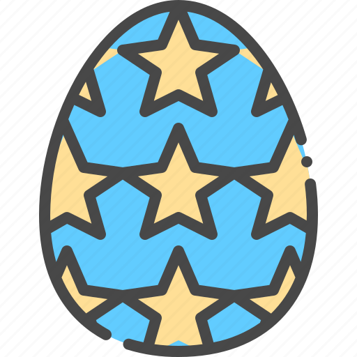 Egg, star, easter, decoration, paint, painting icon - Download on Iconfinder