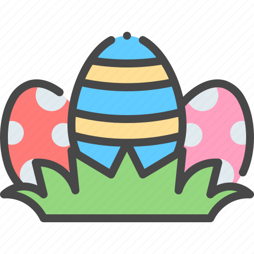 Eggs, easter, grass, day, nature, hunt icon - Download on Iconfinder