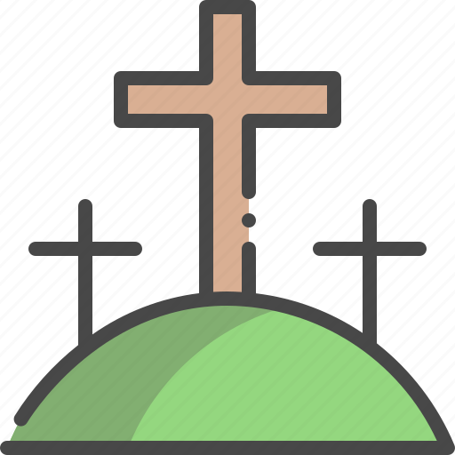 Graveyard, grave, cross, cemetery, death icon - Download on Iconfinder