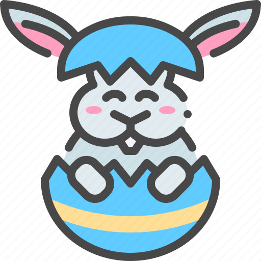 Rabbit, broken, easter, cracked, egg, bunny icon - Download on Iconfinder