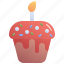 cupcake, cake, candle, easter, celebration, holiday, sunday, day, decoration 