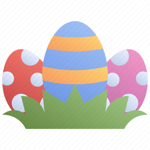 Eggs, easter, grass, nature, hunt, sunday, decoration icon - Download on Iconfinder