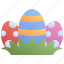 eggs, easter, grass, nature, hunt, sunday, decoration 