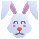 rabbit, bunny, easter, day, face, hare, holiday, sunday, decoration
